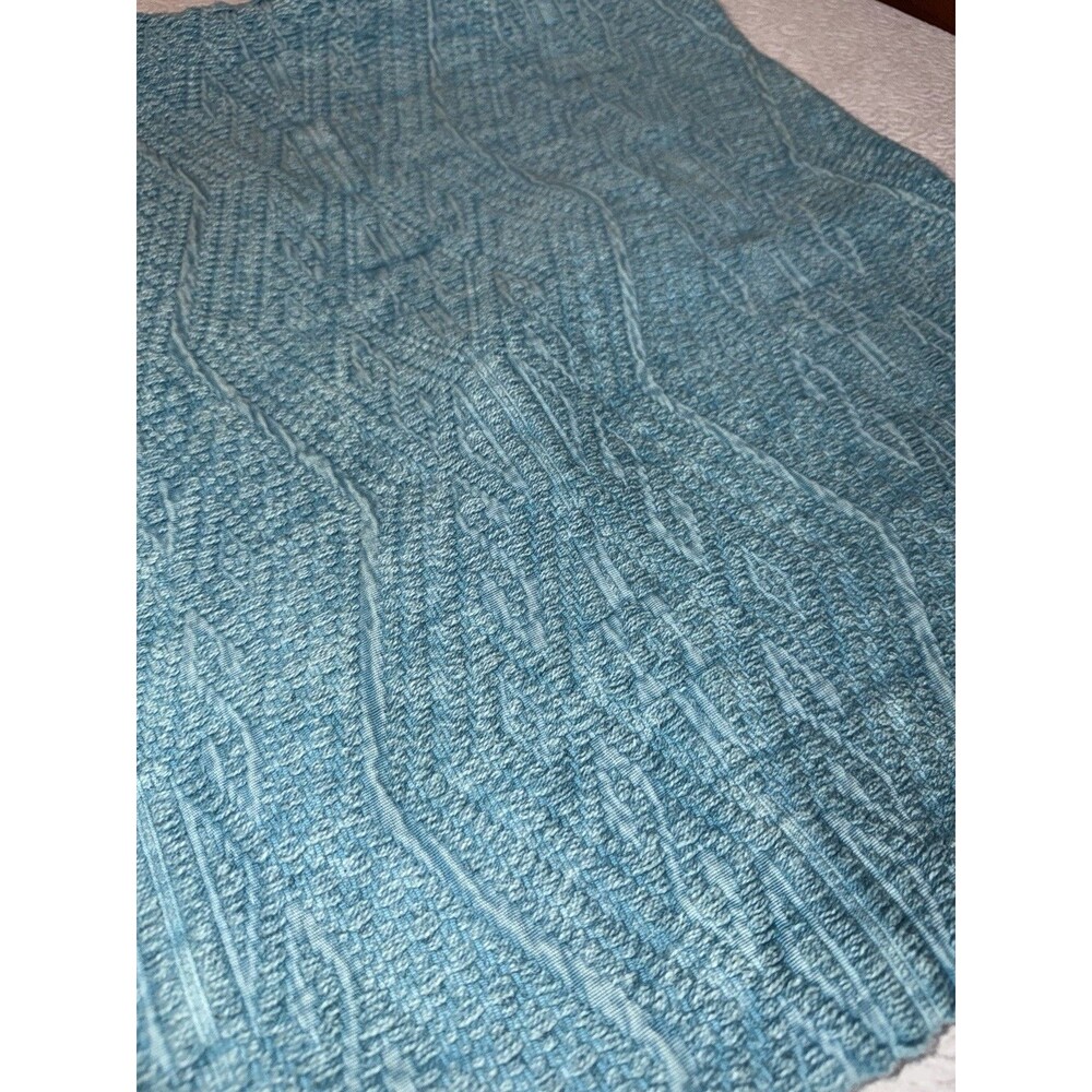Pier 1 Imports Teal Textured Pillow Covers 20” x 20” Zipper Set Of 2 - Picture 5 of 8